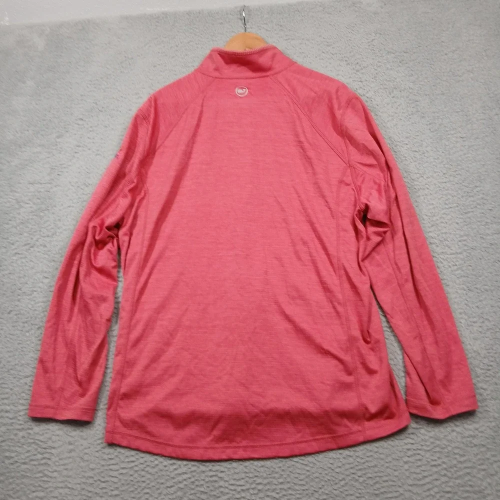 Vineyard Vines Pullover Mens XL Red Quarter Zip Long‎ Sleeve Polyester Outdoor